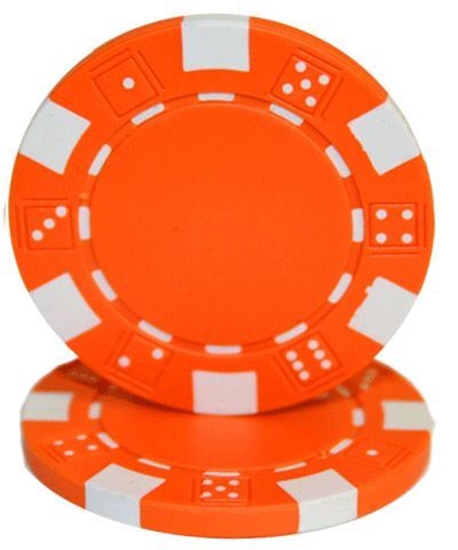 Image sur 12804-"Dice" roll of 50 pcs  (11,5gr) - Orange