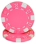 Image de 12808 Dice poker chips 11.5gr  Pink (roll of 50pcs)