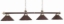 Image de LAMPE DE BILLARD-CUIR BRUN