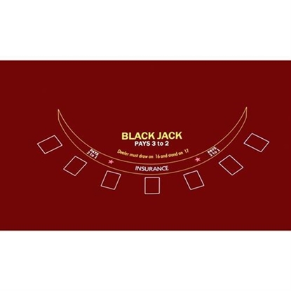 Picture of 22312-Blackjack table felt screen-print