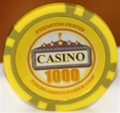 Picture of 12888 - Poker chips CASINO series 14gr - Value of $1000 (BULK)