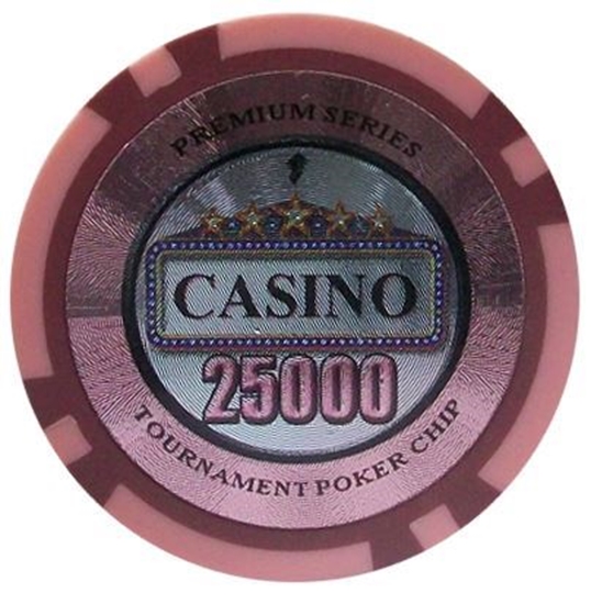 Image sur Jetons de poker série CASINO 14gr - Valeur de $25 000 (VRAC)