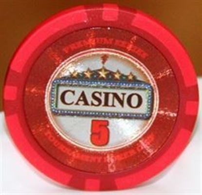 Picture of 12883 - Poker chips CASINO series 14gr - Value of $5 (BULK)