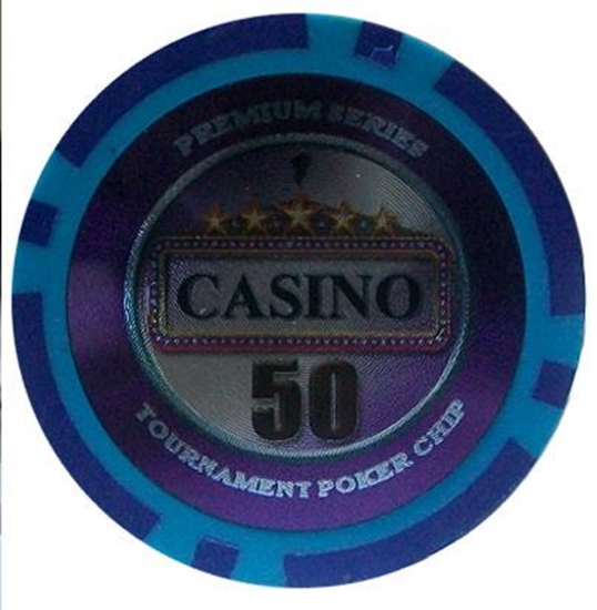 Image sur Jetons de poker série CASINO 14gr - Valeur de $50 (VRAC)