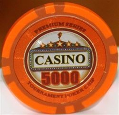 Picture of 12889 - Poker chips CASINO series 14gr - Value of $5000 (BULK)