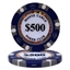 Image de 25 jetons de poker (500$) Monte Carlo 14gr
