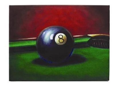 Picture of OP203-OIL PAINTING-8 BALL