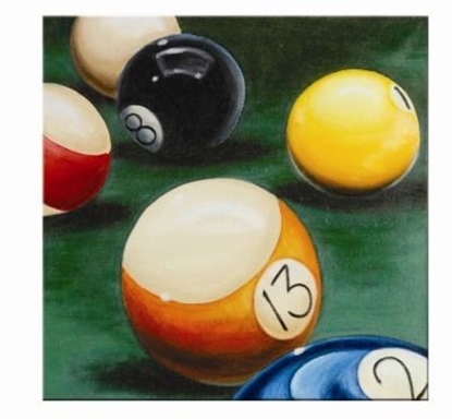 Picture of OP944-OIL PAINTING-LUCKY NUMBER 13