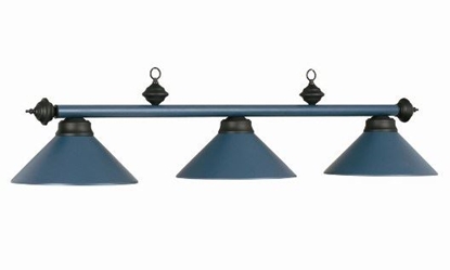 Image de Lampe de billard en métal - Bleue