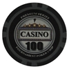 Casino SE $100 poker chip black