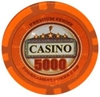 Casino SE $5000 poker chip orange