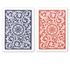 Image sur Paquet double Copag 100% plastique - Bleu & Rouge - Poker - Index régulier