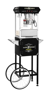 Image de Machine à maïs soufflé SNACK STATION 8oz avec chariot - NOIRE 