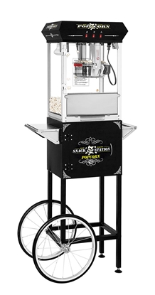 Picture of 71320 Popcorn machine 8oz with cart SNACK STATION series BLACK