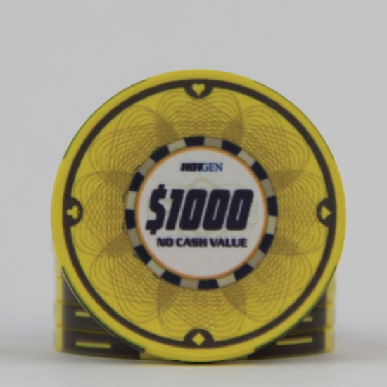 Ceramic poker chip $1000 HotGen