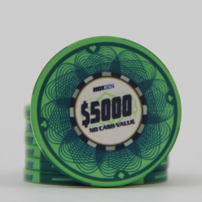 Picture of 12639-Ceramic Poker chip HotGen $5000 /roll of 25
