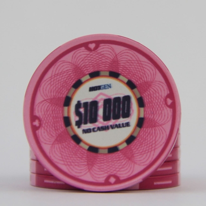Picture of 12640-Ceramic Poker chip HotGen $10000 /roll of 25
