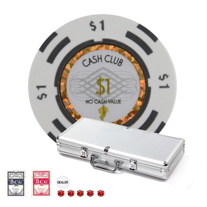 Picture of 12783 - Poker chips set CASH CLUB series 14gr 300pcs - CUSTOM SET