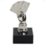 Silver poker trophy 4 aces