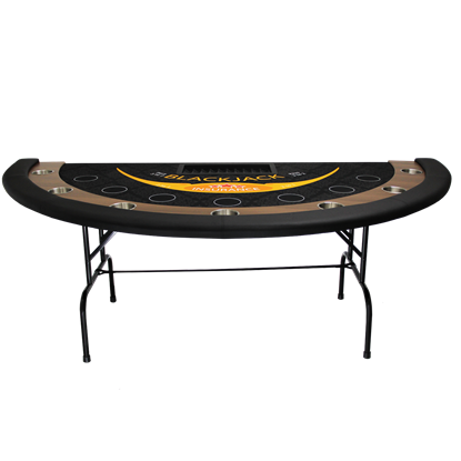 Image de TABLE À BLACKJACK AVEC PATTES PLIANTES (tapis grade casino)
