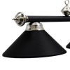 Image sur Lampe de billard en métal - Noir Mat et inox - USAGE TRES BONNE CONDITION