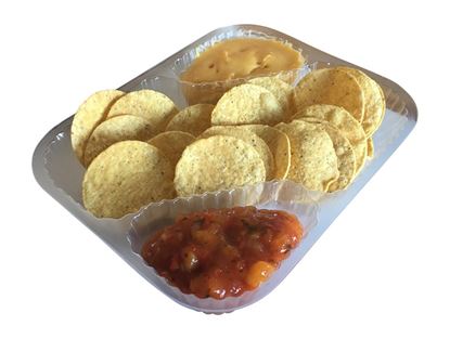 Picture of 69003 - Clear Nacho tray 3 comp 7''x9'' -125pcs
