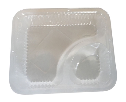 Picture of Clear Nacho tray 2 comp -125pcs