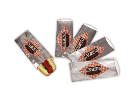 Picture of 77401-100  Hot dog foil bag open top 100pcs