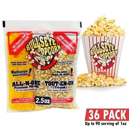 Picture of Bullseye Popcorn Dual pack 2.5oz / 36pcs
