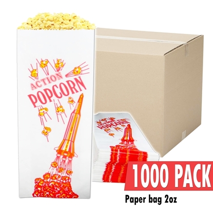 Image de Caisse de 1000 sacs vides de 2oz  pour maïs soufflé