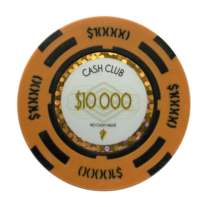 Picture of 12798 Cash club poker chips 14gr - $10 000- (Roll of 25 pcs)