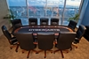 Image sur Table sur mesure de poker Standard avec contour en bois