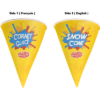 Picture of 100 Cônes pour cornet glacé 6oz de fête Cap.6oz