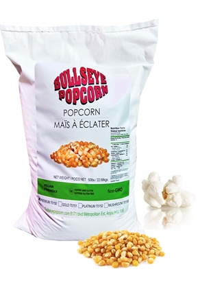 Image de Grain de maïs à éclater Bullseye Popcorn PLATINUM - 50lbs