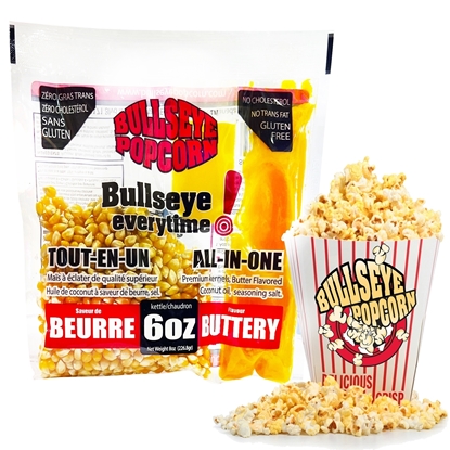 Image de Boîte de 30 sacs prémélangés de popcorn de - 6oz