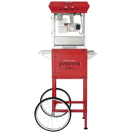 Image sur Machine à popcorn avec chariot 4oz -Rouge 