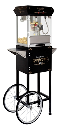 Picture of 71110 - POPCORN MACHINE 4oz WITH CART - BLACK