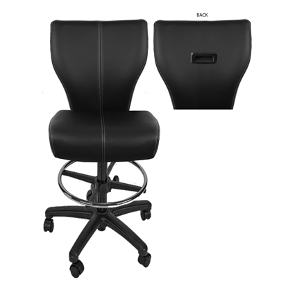 Image de Chaise de Croupier Professionnelle – Confort et Ergonomie 19'' à 27 ''