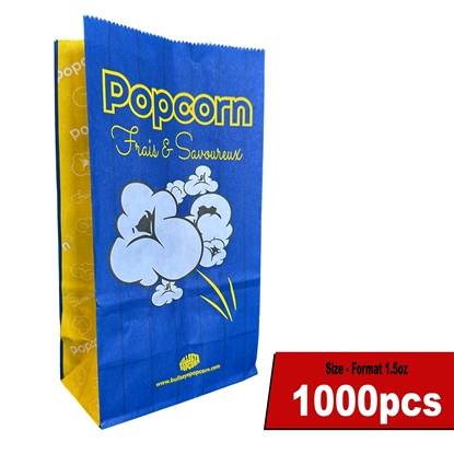 Picture of 700715- Popcorn bags 1.5oz with flat bottom -Box of 1000