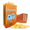 Image sur 100 Sacs à popcorn avec fond plat 1oz