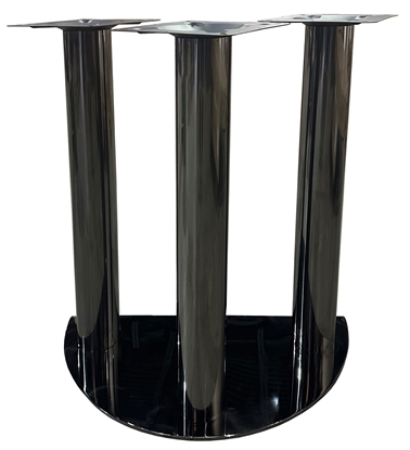 Image de Patte en Acier Inoxydable Noir – Hauteur 29''