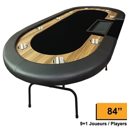 Image de Table de poker Dealer 84'' Série Suprême- 9+1 Joueurs