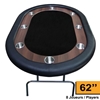 Image sur Table de poker Ovale 62'' Série Suprême - Jusqu'à 8 joueurs