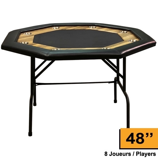 Image sur Table octogonale avec contour de bois