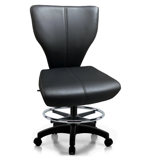 Image sur Chaise de Croupier Professionnelle – Confort et Ergonomie 19'' à 27 ''
