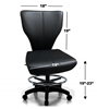 Image sur Chaise de Croupier Professionnelle – Confort et Ergonomie 19'' à 27 ''