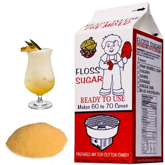 Image sur Sucre à barbe à papa Pina Colada 3.25lb -Jaune pâle