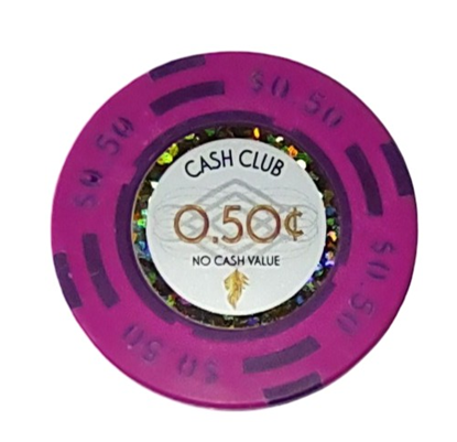 Image de Jetons série CASH CLUB 14gr - Valeur de $0.50 (Rouleau de 25pcs)