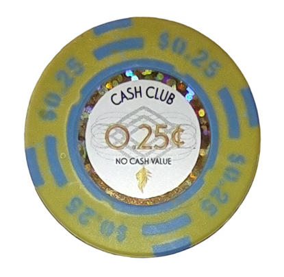 Image de Jetons série CASH CLUB 14gr - Valeur de $0.25 (Rouleau de 25pcs)