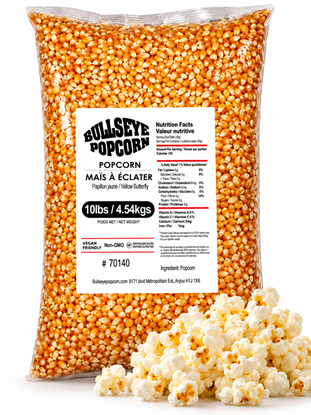 Image de 70140 Bullseye popporn 10 lbs Platinum  Bulk kerneils